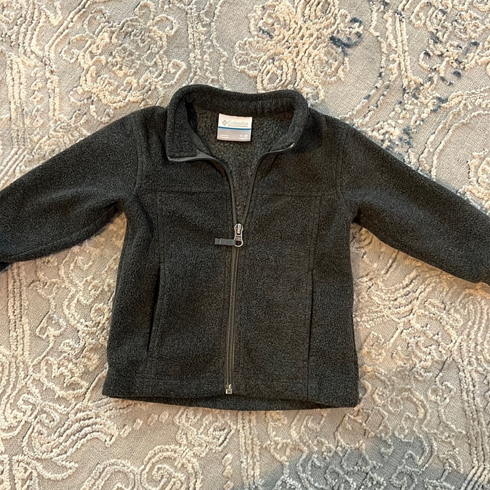 Worn but good condition baby Colombia fleece sweater zip up 12-18m